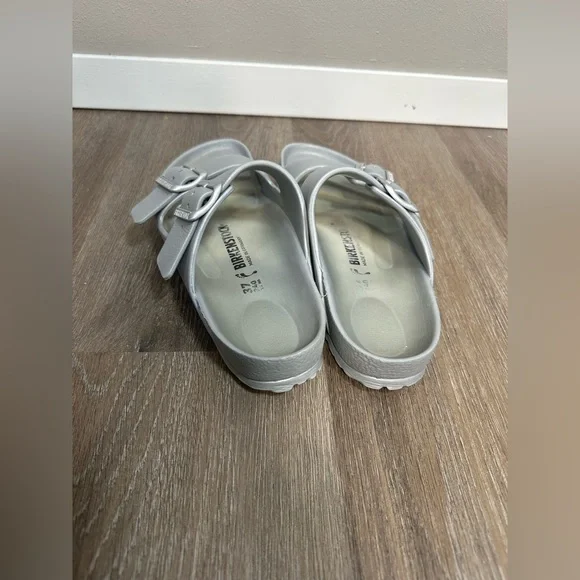 Birkenstock Arizona Essentials Metallic Silver Size 37 - Picture 7 of 13